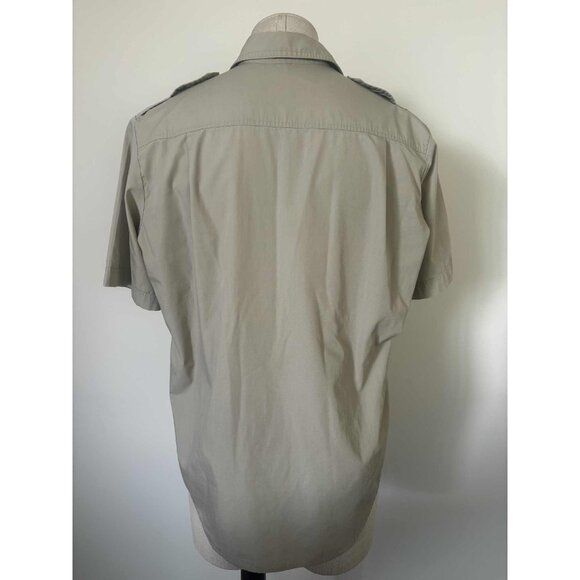 TILLEY ENDURABLES Mens Short Sleeve Shirt Size Large Safari Shirt Utility Khaki - Picture 7 of 7